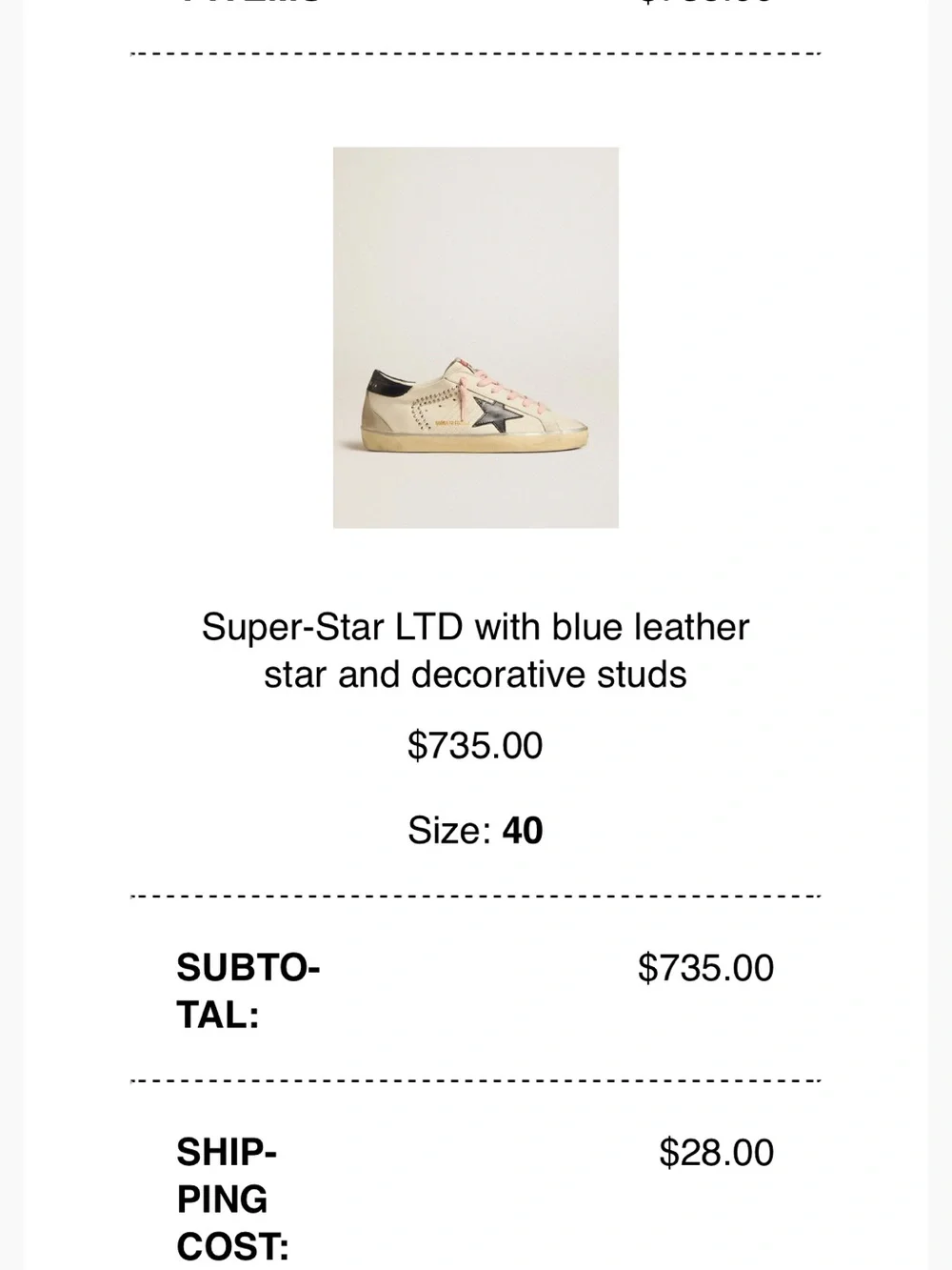 Golden Goose rare golden